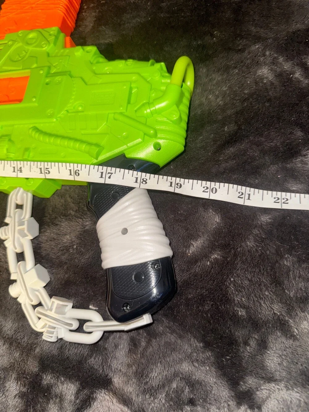 Nerf RevReaper Blaster Green Orange Toy Dart Gun with Clip